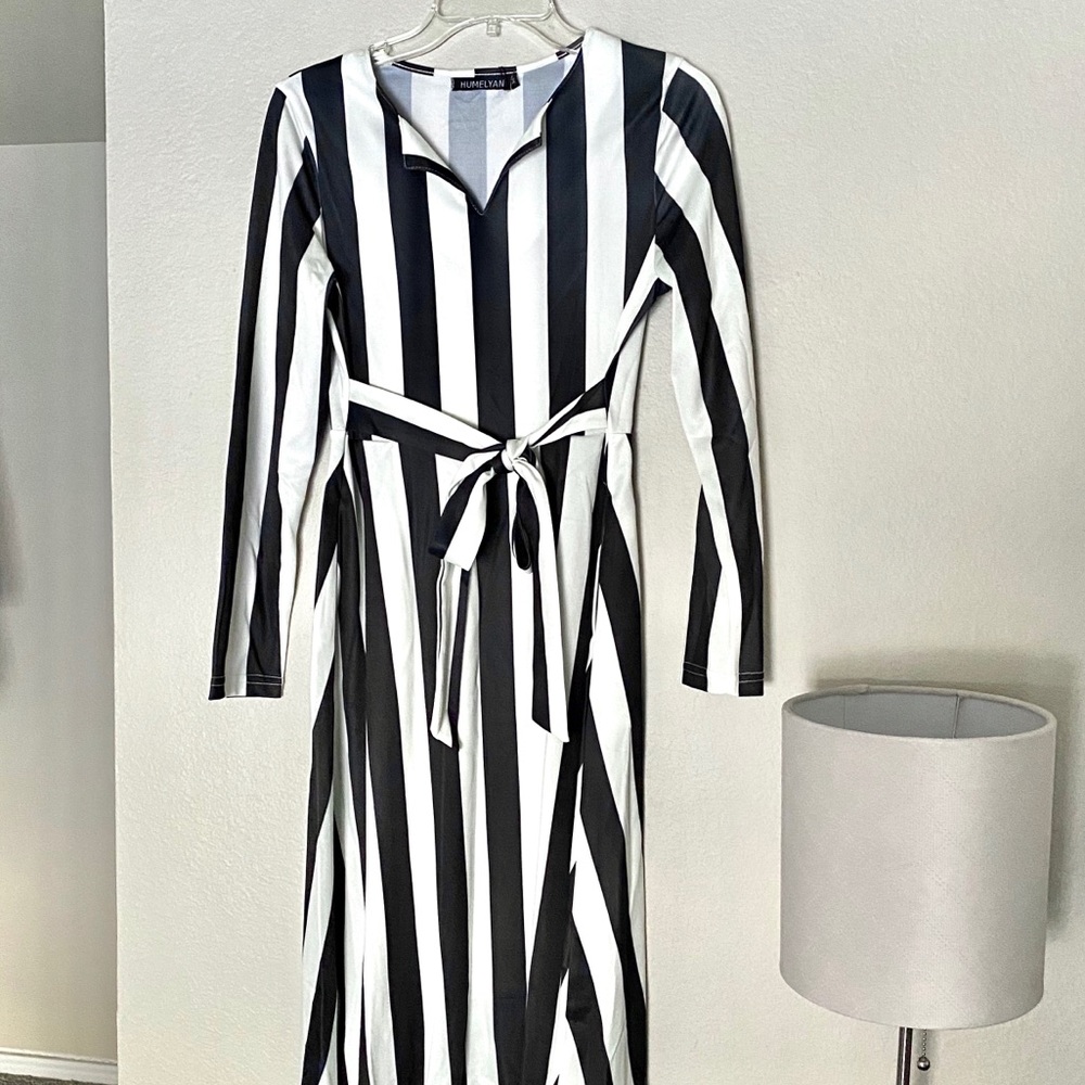 Beetlejuice Inspired - Striped Dress  | M